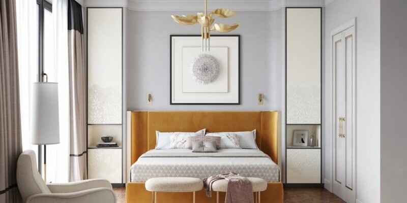 modern transitional bedrooms